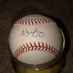 Micheal young autographed baseball